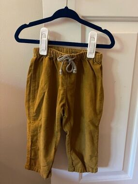 Oso & Me Bowie Pants Kids Drawstring Corduroy Pants - Mustard